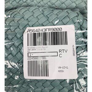 Melie Bianco Johanna Vegan Leather Shoulder Bag - Braided Sky Blue Eco-Friendly